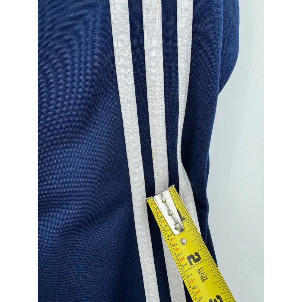 Y2K Adidas‎ Mens Navy Blue 3-Stripe Tracksuit Set Jacket Pants Size L 2005
